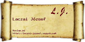 Laczai József névjegykártya