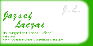 jozsef laczai business card