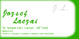 jozsef laczai business card